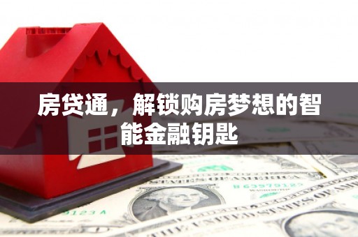 市中区房贷通，解锁购房梦想的智能金融钥匙