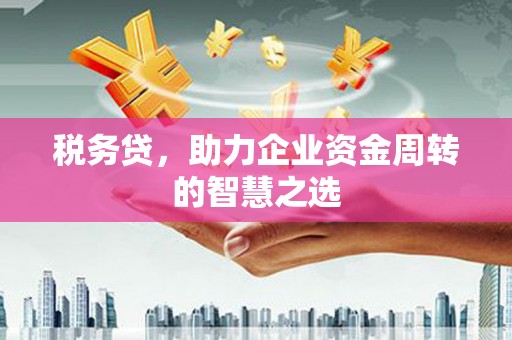 市中区税务贷，助力企业资金周转的智慧之选