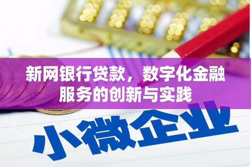 市中区新网银行贷款，数字化金融服务的创新与实践