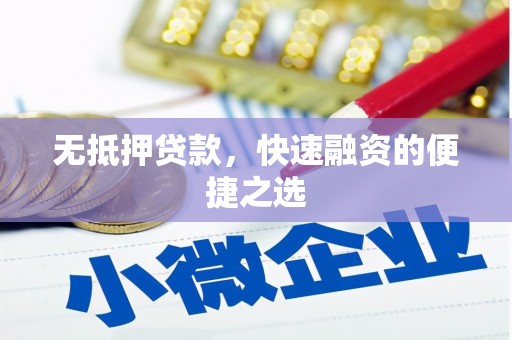 市中区无抵押贷款，快速融资的便捷之选