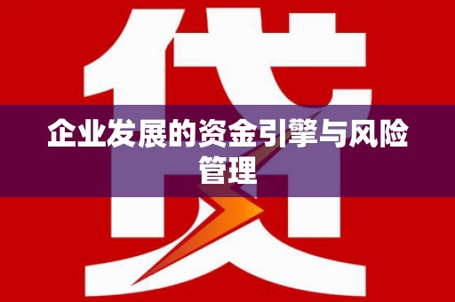 市中区企业发展的资金引擎与风险管理