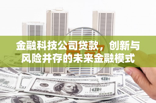 市中区金融科技公司贷款，创新与风险并存的未来金融模式