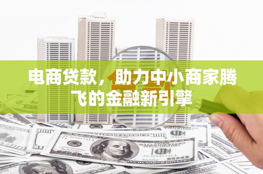 市中区电商贷款，助力中小商家腾飞的金融新引擎