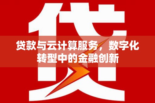 市中区贷款与云计算服务，数字化转型中的金融创新