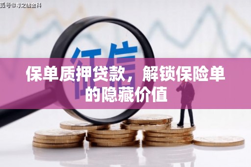 市中区保单质押贷款，解锁保险单的隐藏价值