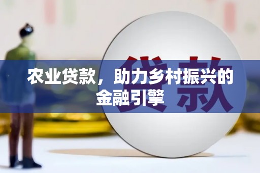 市中区农业贷款，助力乡村振兴的金融引擎