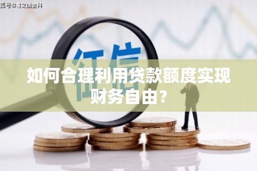 市中区如何合理利用贷款额度实现财务自由？