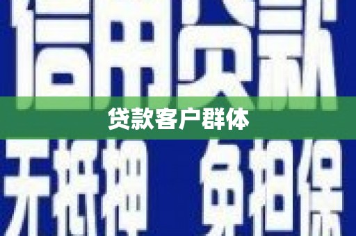 市中区贷款客户群体