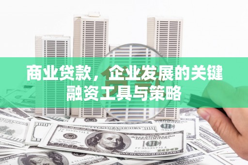市中区商业贷款，企业发展的关键融资工具与策略