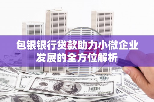 市中区包银银行贷款助力小微企业发展的全方位解析