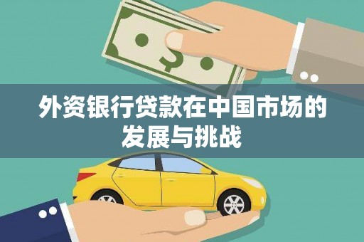 市中区外资银行贷款在中国市场的发展与挑战
