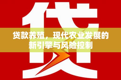 市中区贷款养殖，现代农业发展的新引擎与风险控制