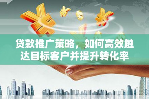 市中区贷款推广策略，如何高效触达目标客户并提升转化率