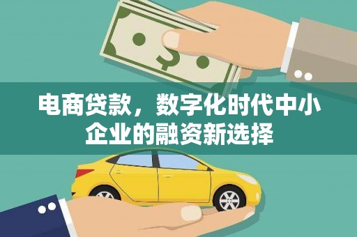 市中区电商贷款，数字化时代中小企业的融资新选择