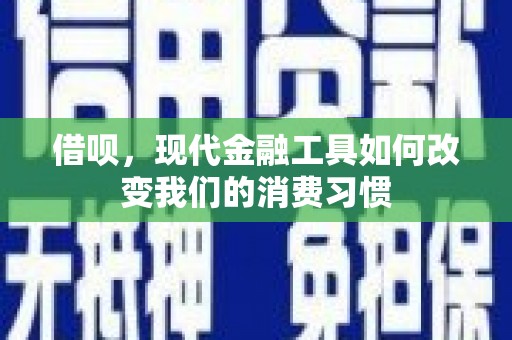 市中区借呗，现代金融工具如何改变我们的消费习惯