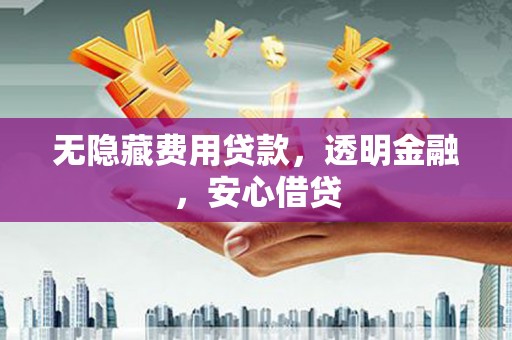 市中区无隐藏费用贷款，透明金融，安心借贷