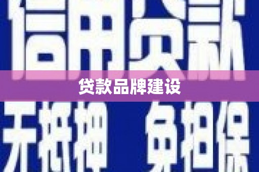 市中区贷款品牌建设
