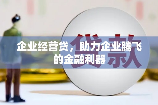 市中区企业经营贷，助力企业腾飞的金融利器