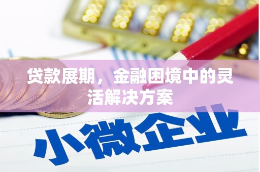 市中区贷款展期，金融困境中的灵活解决方案