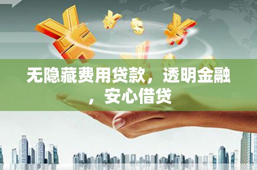 市中区无隐藏费用贷款，透明金融，安心借贷