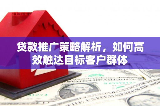 市中区贷款推广策略解析，如何高效触达目标客户群体