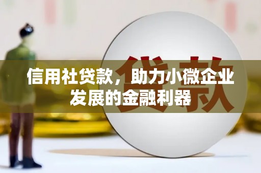 市中区信用社贷款，助力小微企业发展的金融利器