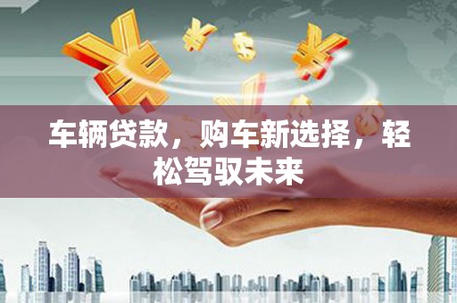 市中区车辆贷款，购车新选择，轻松驾驭未来
