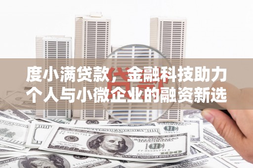 市中区度小满贷款，金融科技助力个人与小微企业的融资新选择