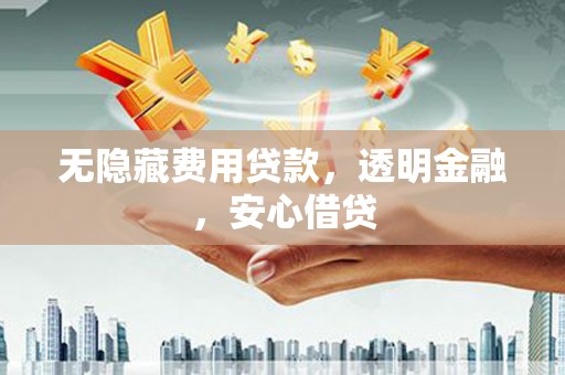 市中区无隐藏费用贷款，透明金融，安心借贷