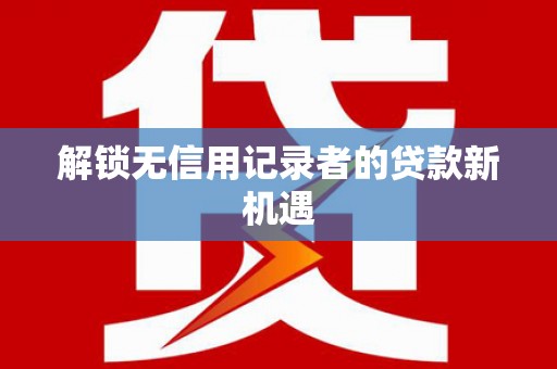市中区解锁无信用记录者的贷款新机遇