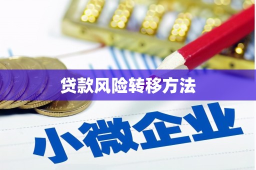 市中区贷款风险转移方法