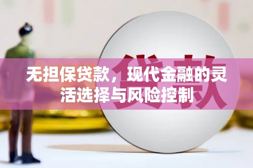 市中区无担保贷款，现代金融的灵活选择与风险控制