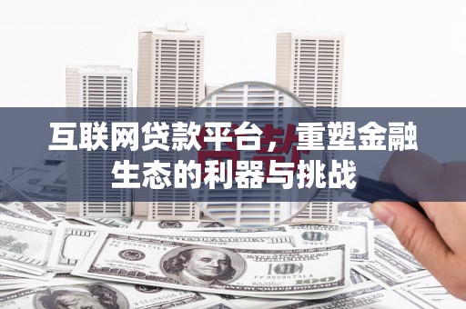 市中区互联网贷款平台，重塑金融生态的利器与挑战