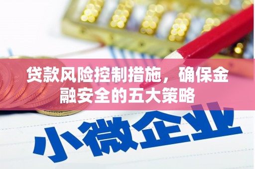 市中区贷款风险控制措施，确保金融安全的五大策略