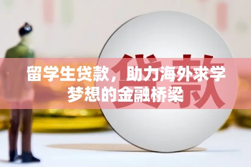 市中区留学生贷款，助力海外求学梦想的金融桥梁