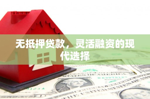 市中区无抵押贷款，灵活融资的现代选择