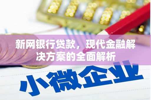 市中区新网银行贷款，现代金融解决方案的全面解析