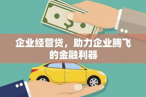 市中区企业经营贷，助力企业腾飞的金融利器