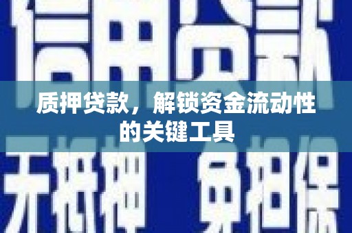 市中区质押贷款，解锁资金流动性的关键工具
