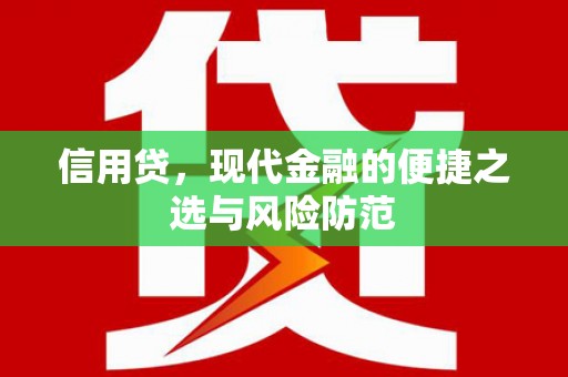市中区信用贷，现代金融的便捷之选与风险防范