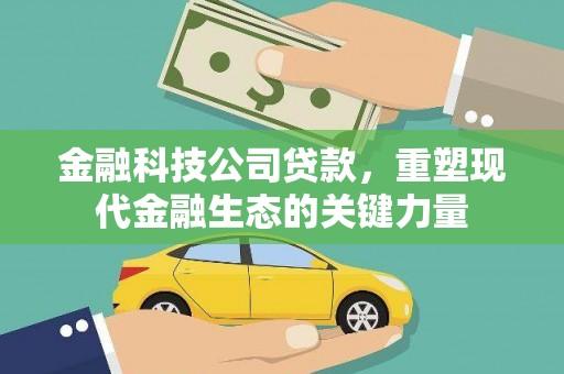 市中区金融科技公司贷款，重塑现代金融生态的关键力量