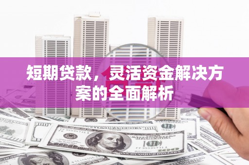 市中区短期贷款，灵活资金解决方案的全面解析