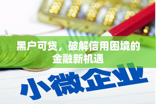 市中区黑户可贷，破解信用困境的金融新机遇