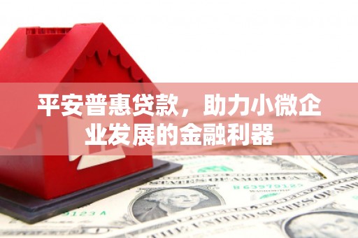 市中区平安普惠贷款，助力小微企业发展的金融利器