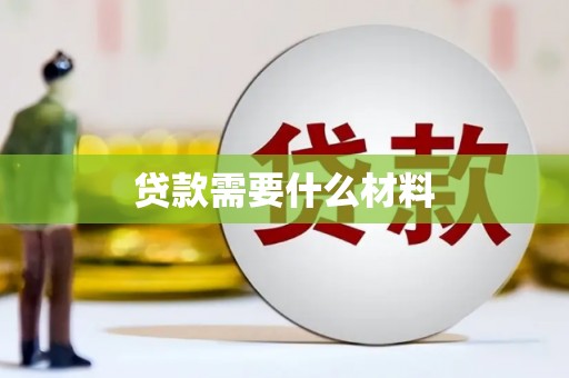 市中区贷款需要什么材料