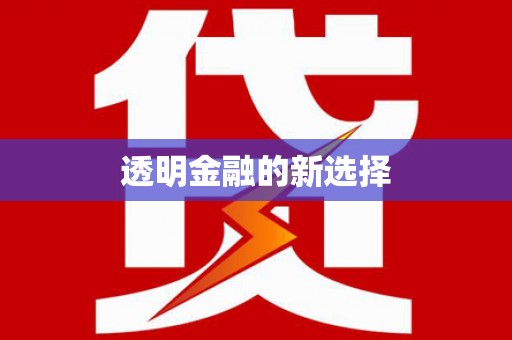 市中区透明金融的新选择