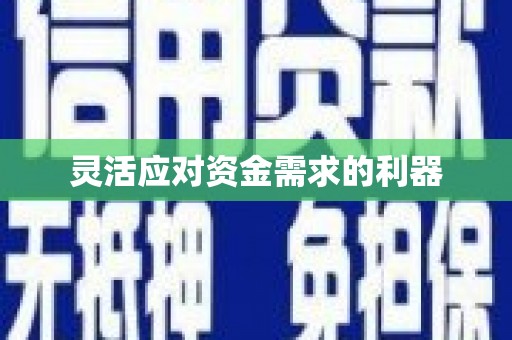 市中区灵活应对资金需求的利器