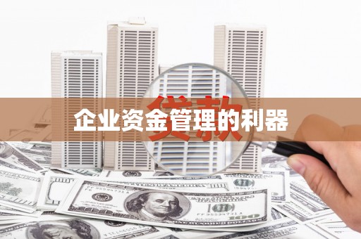 市中区企业资金管理的利器